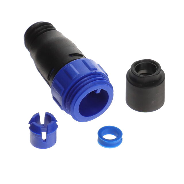 CONN RCPT HSG MALE 3POS INLINE