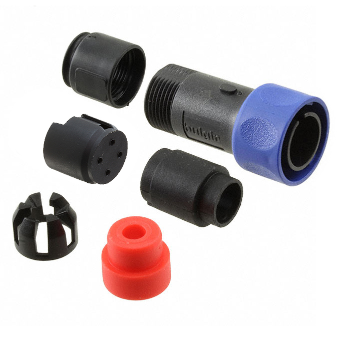 CONN PLUG HSG MALE 4POS INLINE