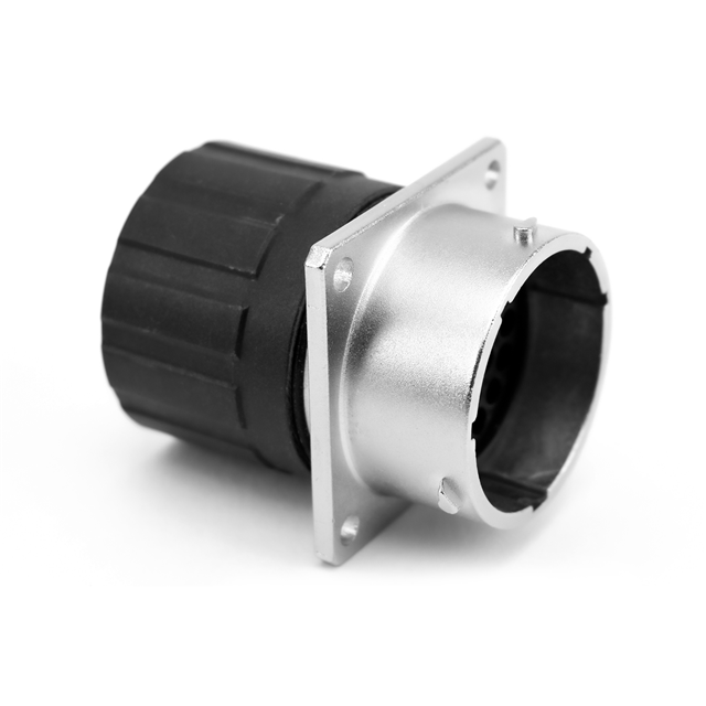 SQUARE FLANGE RECEPTACLE, MALE,