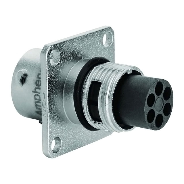 CONN RCPT HSNG MALE 6POS PNL MNT