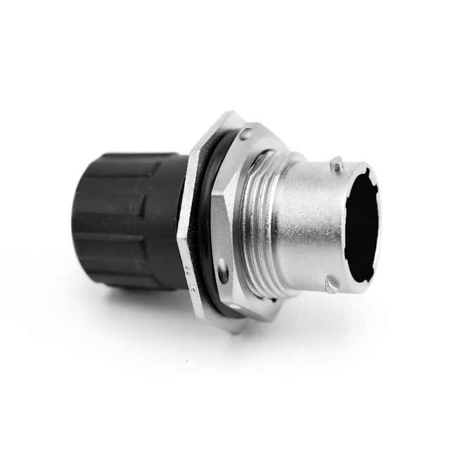JAM NUT RECEPTACLE, MALE, WITH O