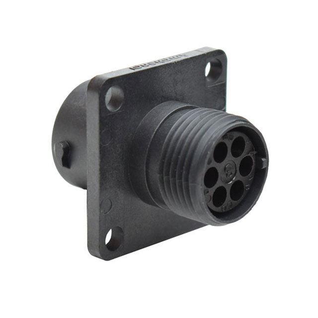 CONN RCPT HSG FMALE 6POS PNL MNT