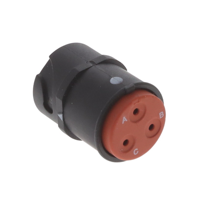 CONN RCPT HSNG MALE 3POS INLINE