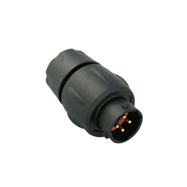 CONN RCPT HSNG MALE 4POS INLINE