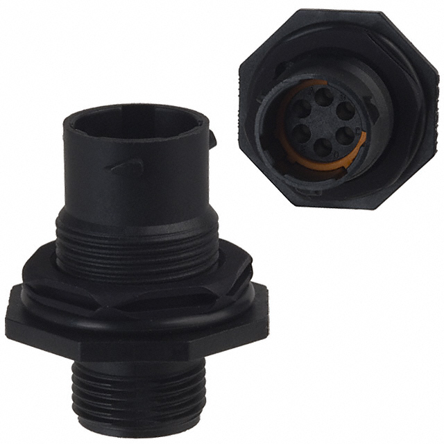 CONN RCPT HSNG MALE 6POS PNL MNT