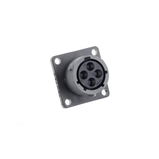 SQUARE FLANGE RECEPTACLE, WITHOU
