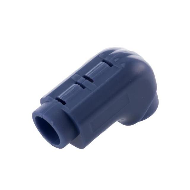 CABLE ANGLED BOOT, 6.5MM, BLUE,