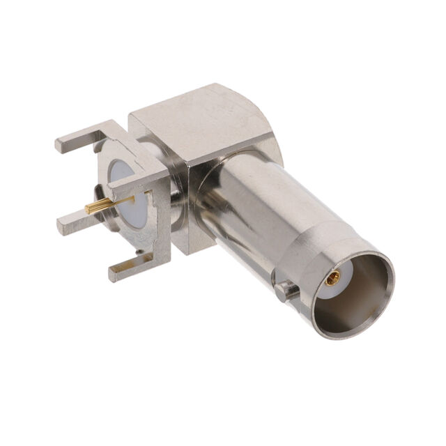 BNC RIGHT ANGLE PCB JACK, THROUG