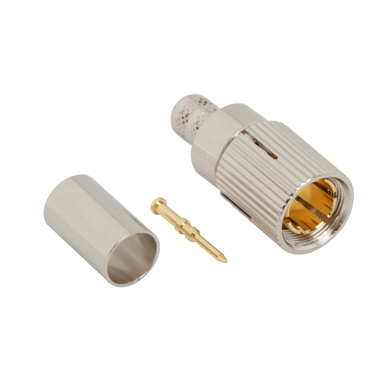 CONN 1.6/5.6 PLG STR 75OHM CRIMP