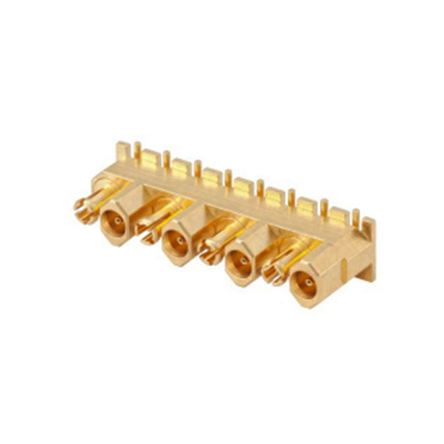 CONN MINICOAX 8PORT RA 50OHM SMD