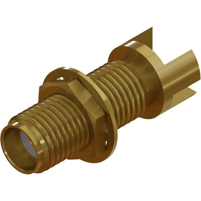 SMA FEMALE BULKHEAD PCB EDGE LAU