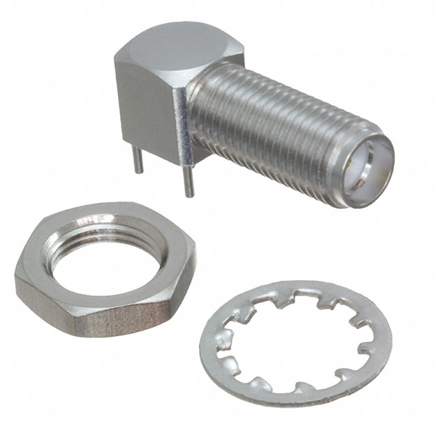 SMA RIGHT ANGLE PCB JACK, BULKHE