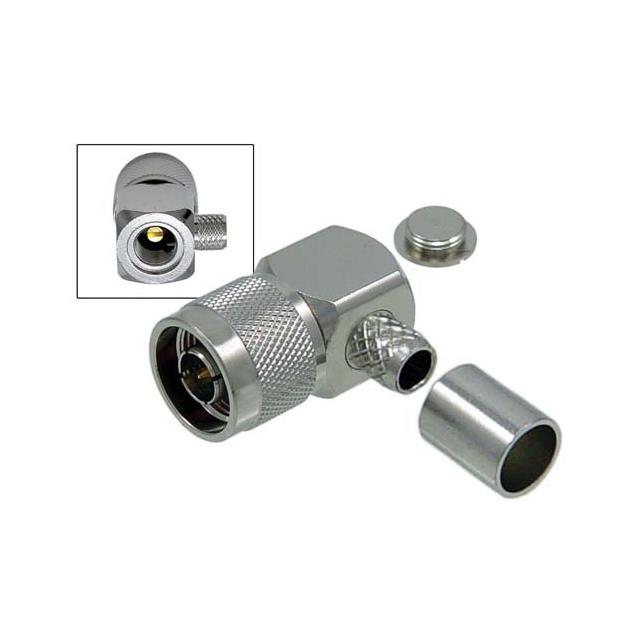 CONN-MALE R/A CRIMP LMR400