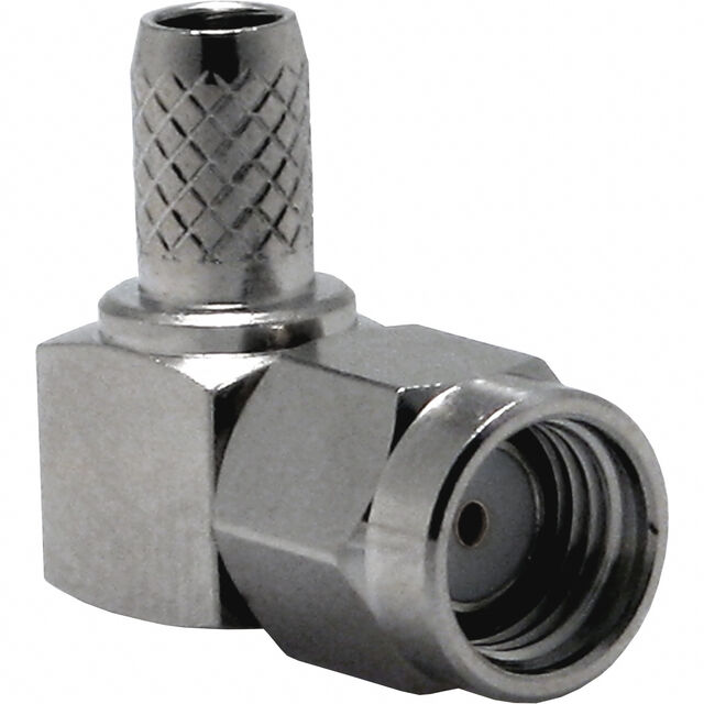CONN RPSMA PLUG R/A 50OHM SOLDER