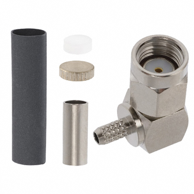 CONN RPSMA PLUG R/A 50OHM SOLDER