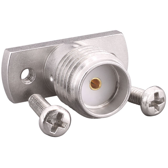 SMA FML, 2-HOLE FLANGE, GOLD