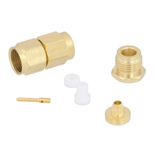 CONN PLUG CLAMP/SOLDER SMA