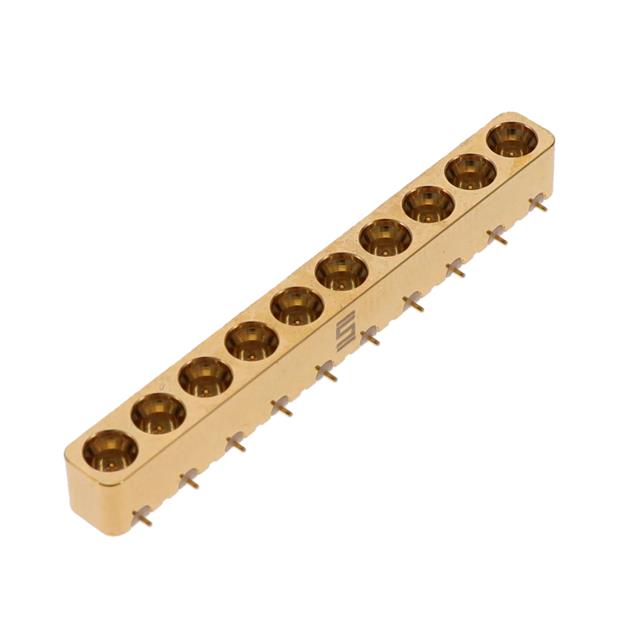 CONN SMPM PLUG 10POS GOLD SMD