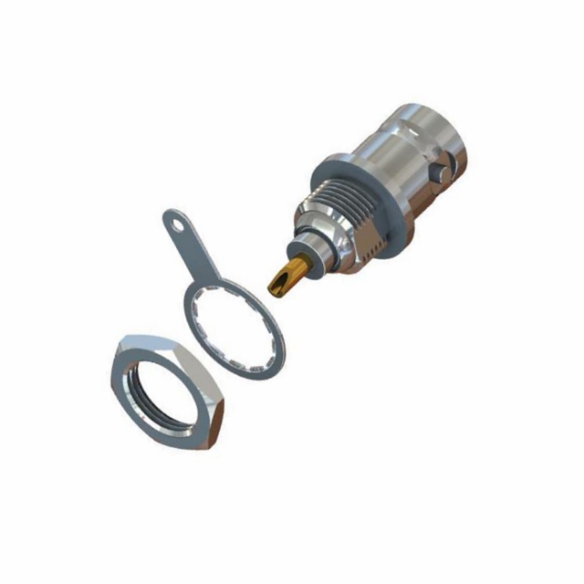 CONN BNC F BULKHEAD W/SOLDER CUP