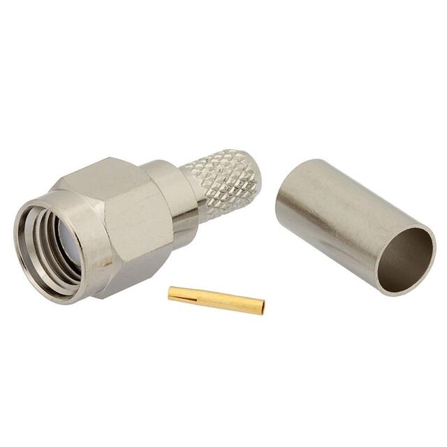 RP-SMA Male Connector Crimp/Sold