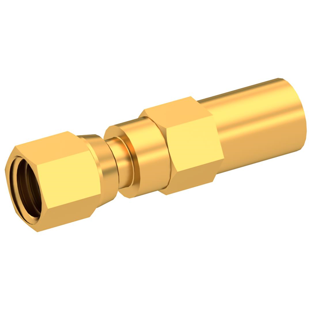 SMC / STRAIGHT PLUG FEMALE GOLD