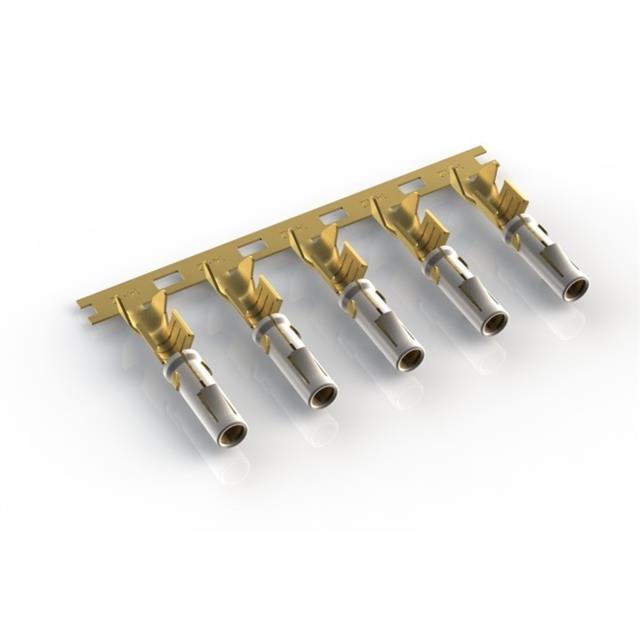 CONN SOCKET 12-14AWG GOLD CRIMP