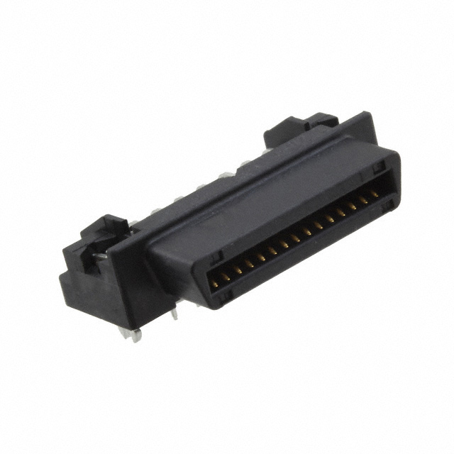 CONN BTB HD RCPT 30POS R/A SLDR