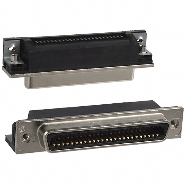 CONN RCPT 50POS R/A SOLDER