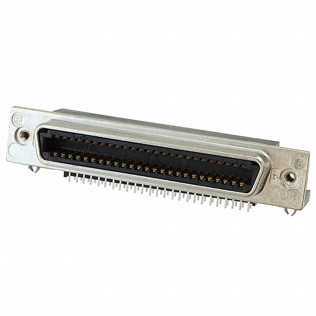 CONN RCPT 50POS R/A SOLDER