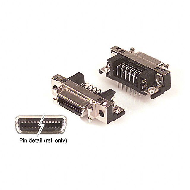 CONN MINI HD RCPT 20P R/A SOLDER
