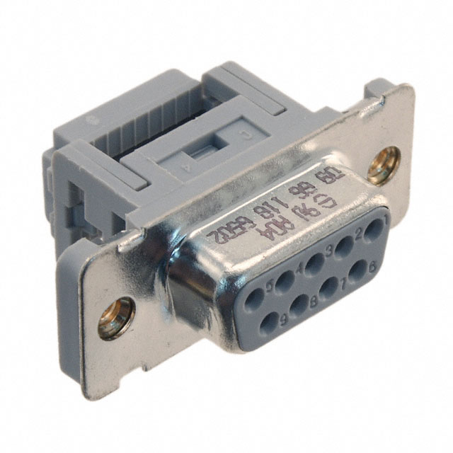 CONN D-SUB RCPT 9POS PNL MNT IDC