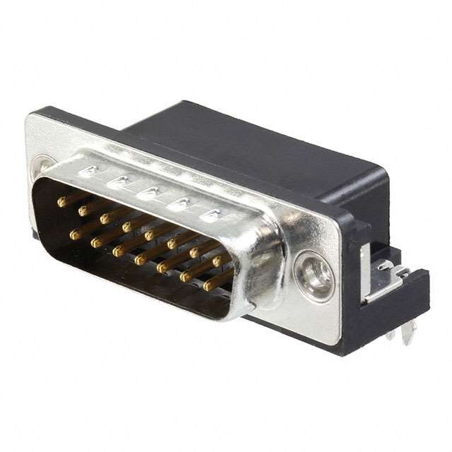 CONN D-SUB PLUG 15POS R/A SOLDER