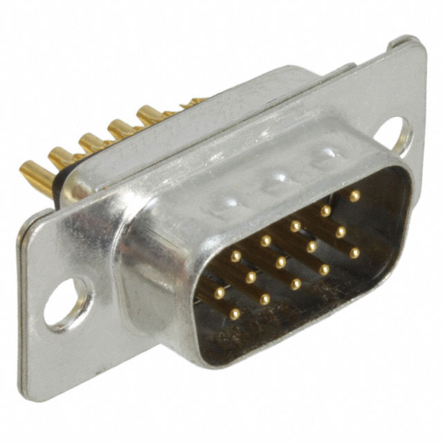 CONN D-SUB HD PLG 15POS SLDR CUP