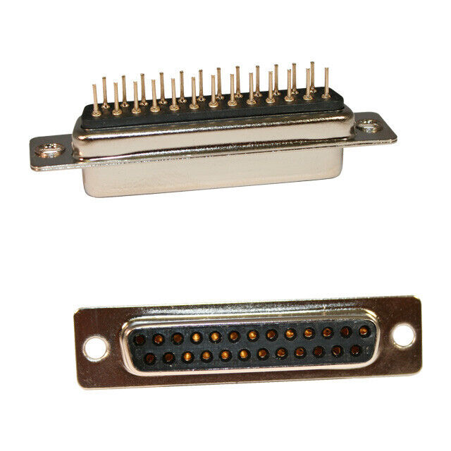 CONN D-SUB RCPT 25P PNL MNT SLDR