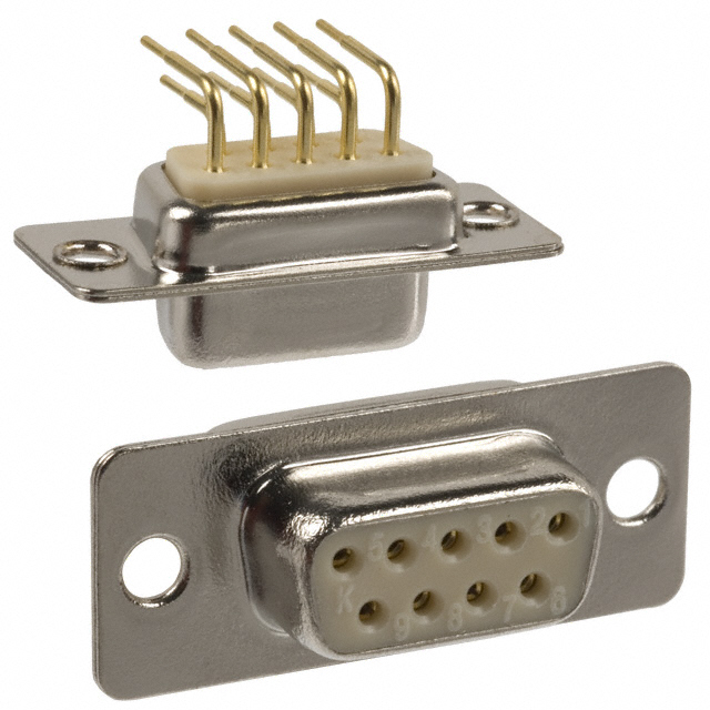 CONN D-SUB RCPT 9POS R/A SOLDER