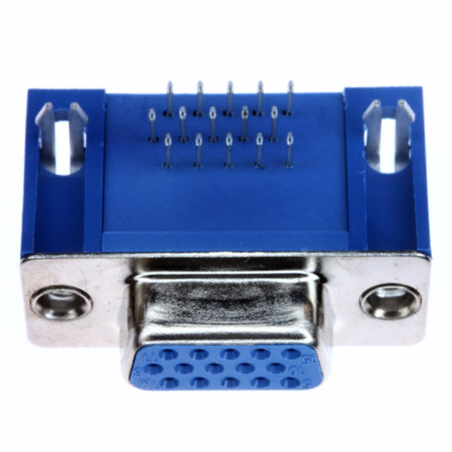 CONN D-SUB HD RCPT 15P R/A SLDR