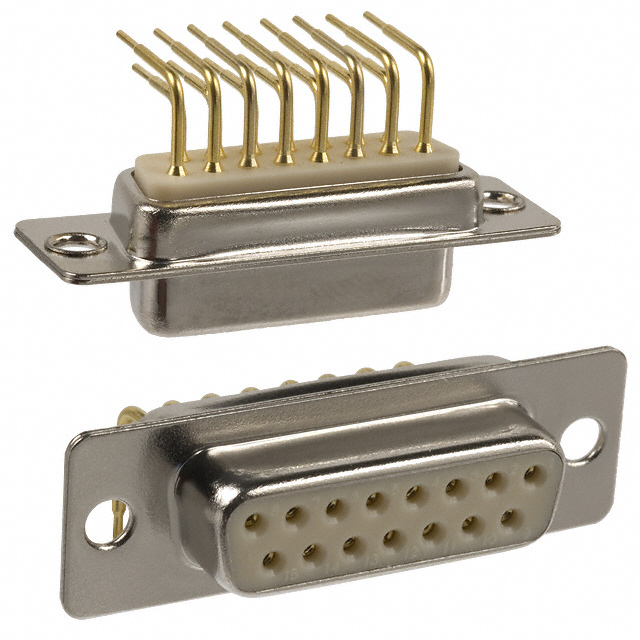 CONN D-SUB RCPT 15POS R/A SOLDER