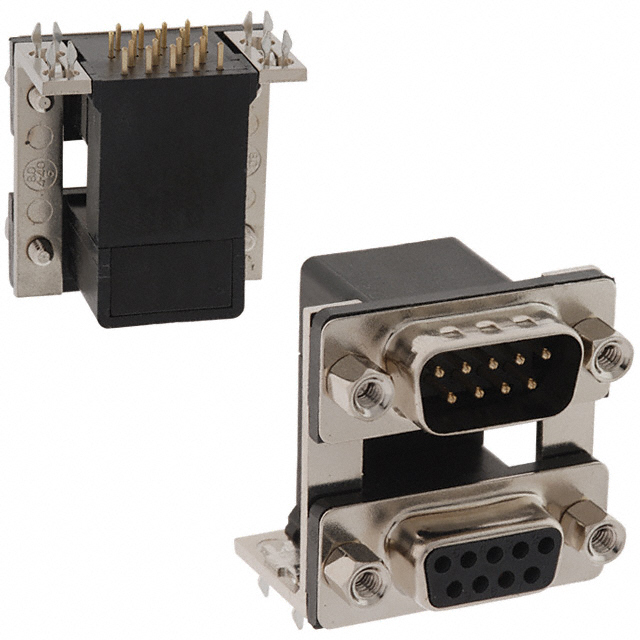 CONN D-SUB PLUG/RCPT 9P R/A SLDR