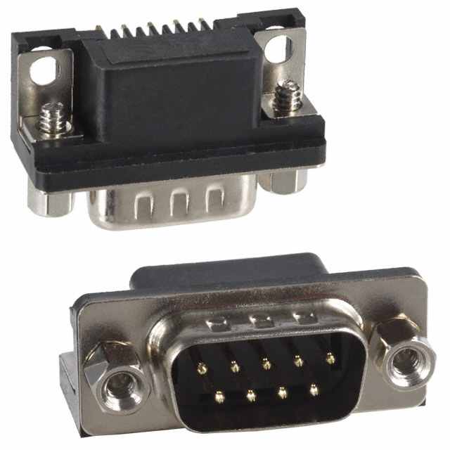 CONN D-SUB PLUG 9POS R/A SOLDER