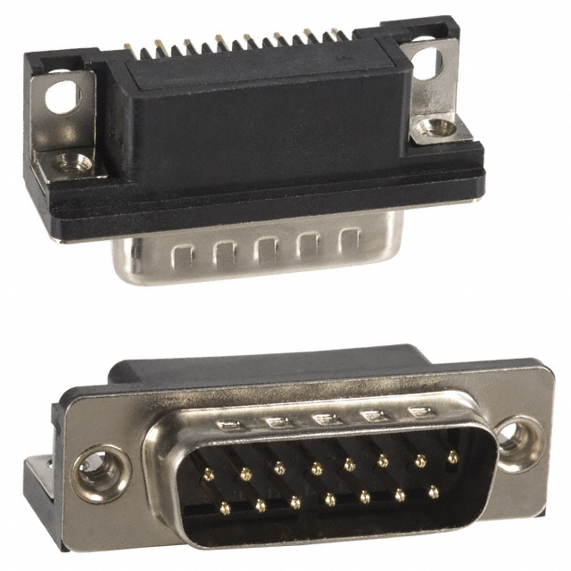 CONN D-SUB PLUG 15POS R/A SOLDER