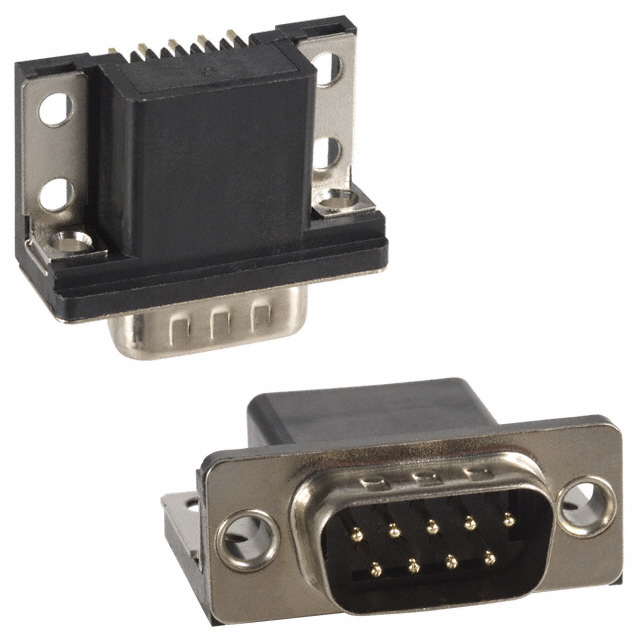 CONN D-SUB PLUG 9POS R/A SOLDER
