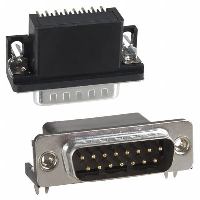 CONN D-SUB PLUG 15POS R/A SOLDER