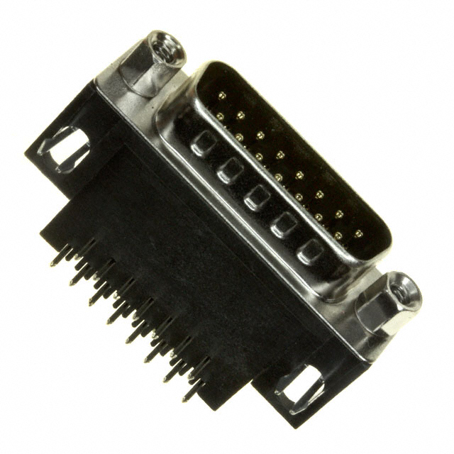 CONN D-SUB PLUG 15POS R/A SOLDER