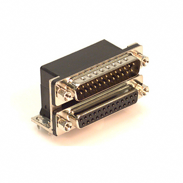 CONN D-SUB PLG/RCPT 25P R/A SLDR
