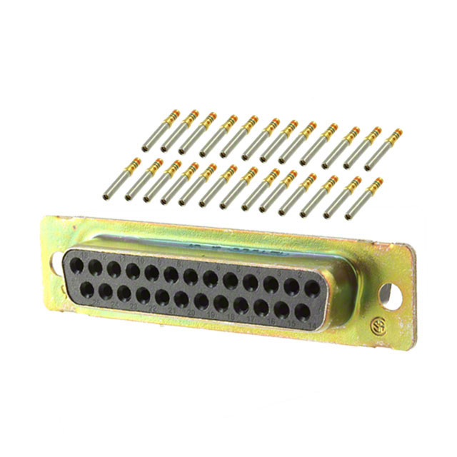 CONN D-SUB RCPT 25POS CRIMP