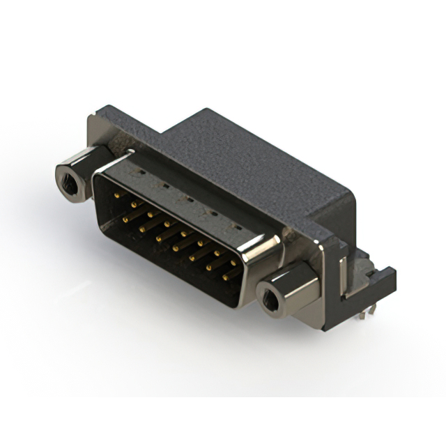 CONN D-SUB PLUG 15POS R/A SOLDER