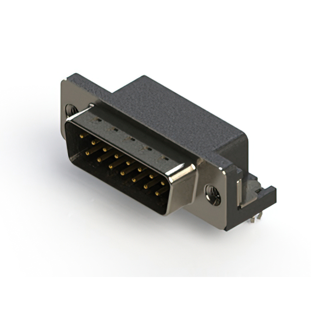 CONN D-SUB PLUG 15POS R/A SOLDER