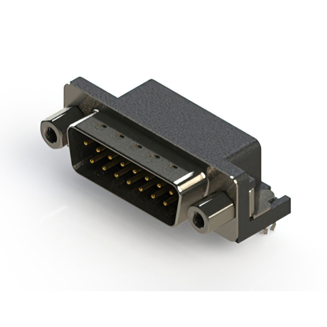 CONN D-SUB PLUG 15POS R/A SOLDER