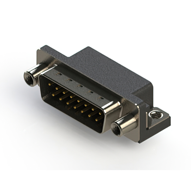 CONN D-SUB PLUG 15POS R/A SOLDER