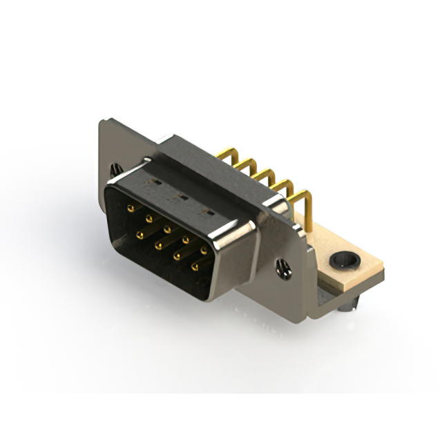 CONN D-SUB PLUG 9POS R/A SOLDER